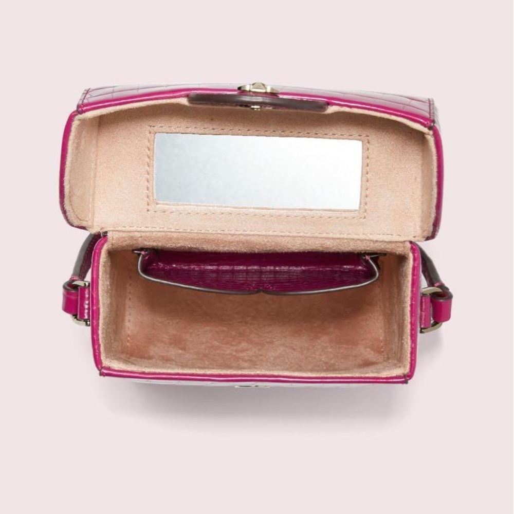Kate Spade Croc-Embossed Leather Camera - Picture 3 of 5
